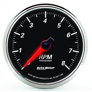AutoMeter Gauge Quad 5in. 240 Ohm(e) to 33 Ohm(f) Elec Designer Black II