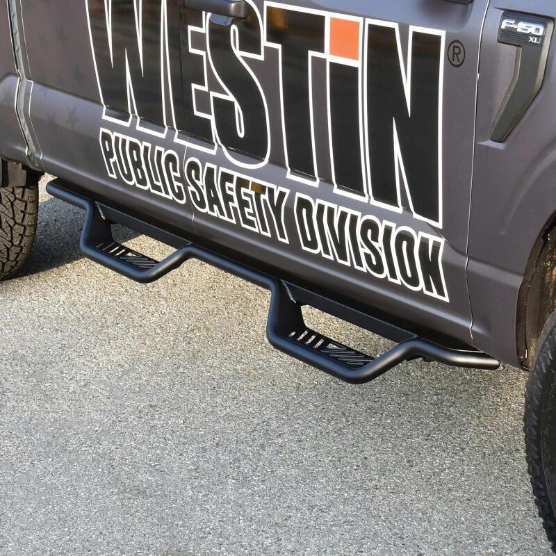Westin 15-22 Ford F-150 SuperCrew / 17-22 F-250/350 Crew Cab Outlaw Nerf Step Bars - Textured Black