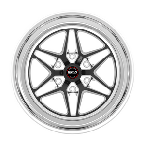 Weld S81 HD 17x9.5 / 6x139.7 / 5.7 BS / 3.54 HB - Black Center - Polished Shell - Non-BL Wheel
