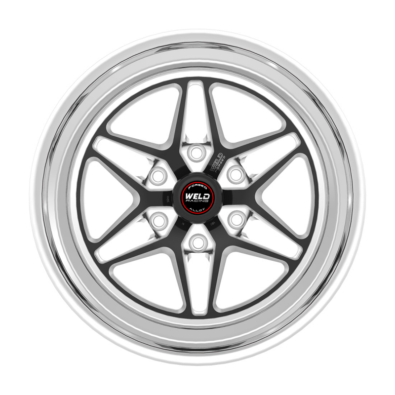 Weld S81 HD 17x9.5 / 6x139.7 / 5.7 BS / 3.54 HB - Black Center - Polished Shell - Non-BL Wheel