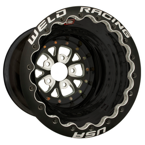 Weld V-Series 16x16 / 5x5 / 5 BS / 3.5 HB - Black Center - Black Shell - Black DBL Wheel