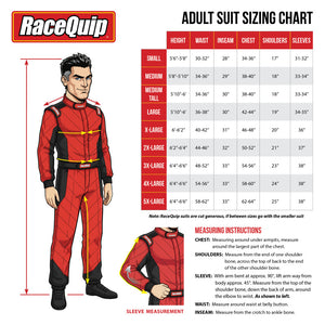 RaceQuip Red SFI-5 Suit - XL