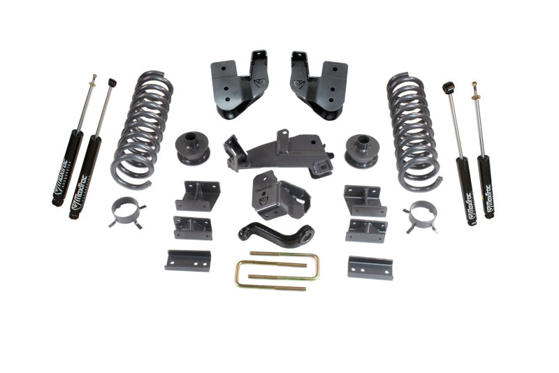 MaxTrac 14-18 RAM 2500 4WD 4in/1in MaxPro Coil Lift Kit w/Radius Arm Brkts & MaxTrac Shocks