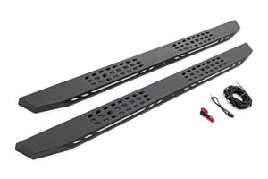 Rough Country AC2 Running Boards Amber/White | Crew Cab | Ford F-150/Lightning/F-250/F-350/Raptor (15-26)