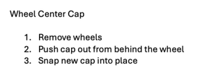 APR Center Cap (Use w/Flow Formed Wheels) - Floating & Self Leveling - Black