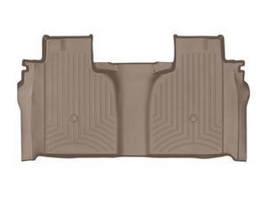 WeatherTech 2019+ Chevrolet Silverado 1500 Crew Cab (1st Row Bucket Seats) Rear FloorLiner - Tan
