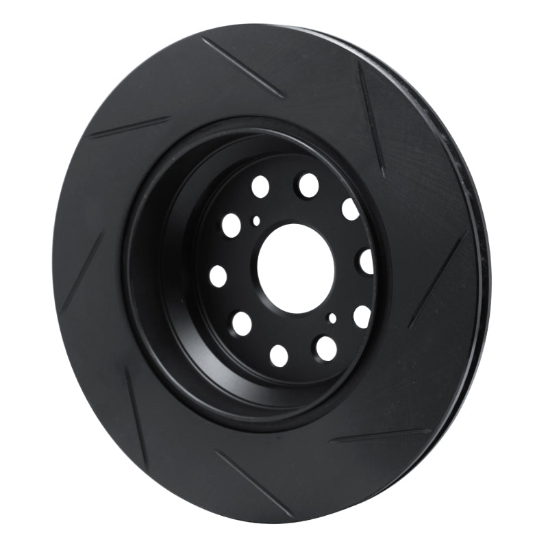 R1 07-21 Lexus LS460 Rear Left Slotted Black Brake Rotor