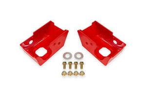 BMR 2021+ Ford Bronco (Exc. Bronco Sport) Rear Shock Mount Skid Plates - Red