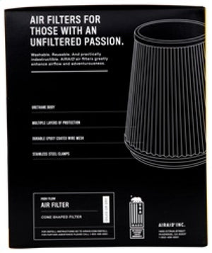 Airaid Universal Air Filter - Cone 6in Flange x 7-1/4in B x 5in T x 7in H