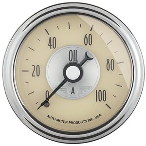 Autometer Prestige Series 52mm 0-100 PSI Mechanical Oil Pressure Gauge