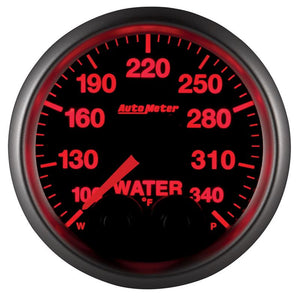 Autometer Elite 52mm 100-340 Deg F Water Temperature Peak and Warn Gauge w/ Electronic Control