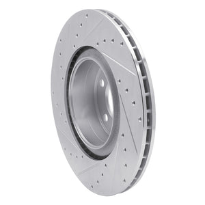 R1 12-20 BMW 118i (Mexico) Rear Right Drilled & Slotted Silver Brake Rotor