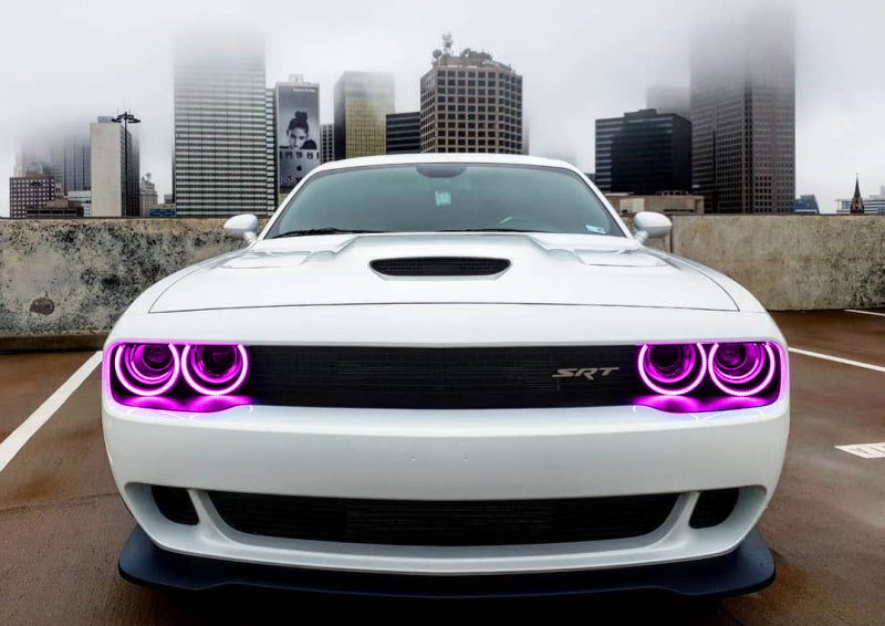 Oracle Dodge Challenger 15-21 LED Waterproof Halo Kit - ColorSHIFT w/ 2.0 Controller