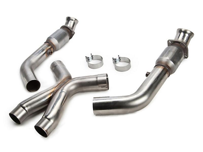 Kooks 05-10 Ford Mustang GT 4.6L 3V Auto/Manual 2 1/2in x 2 1/2in OEM Cat H Pipe Kooks HDR Req