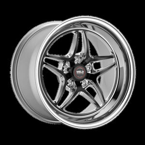 Weld S81 17x9 / 5x5 BP / 6.2in. BS (30 ET) Black Wheel 3.18 ID (High Pad) - Non-Beadlock