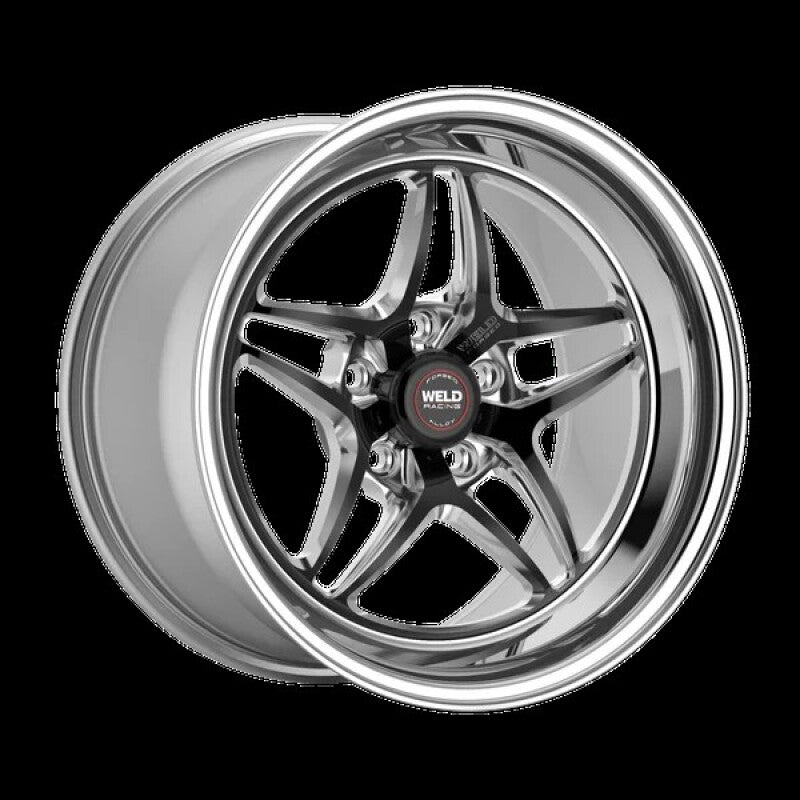Weld S81 18x9 / 5x120 BP / 6.1in BS Black Wheel (High Pad) - Non-Beadlock