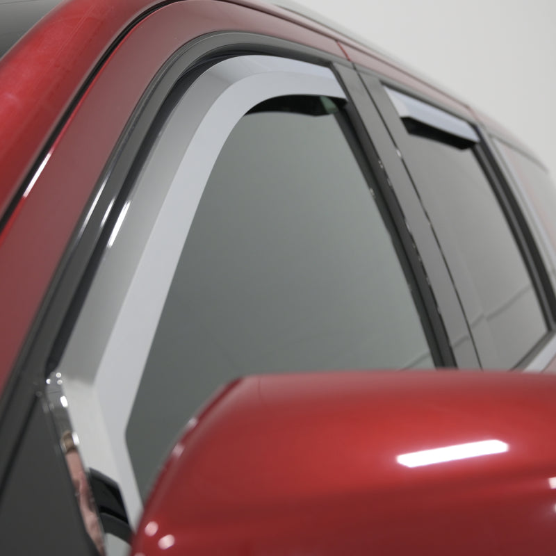 Putco 14-18 Chevy Silverado LD - 4 Door - Double Cab Element Chrome Window Visors