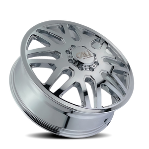 Cali Off-Road 9115D Invader Dually 22x8.25 / 8x200 BP / -192mm Offset / 142mm Hub Chrome Wheel
