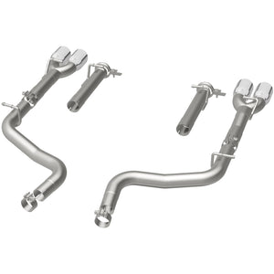 MagnaFlow Axle-Back, SS, 2.5in, Quad Split Rear 3.5in Tip 2015 Dodge Challenger R/T 5.7L