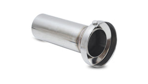 Vibrant 3.90in OD Low Inner Silencer Muffler w/ 3.90in ID Single Wall Exh Tip2.5in OD Tuning Tube