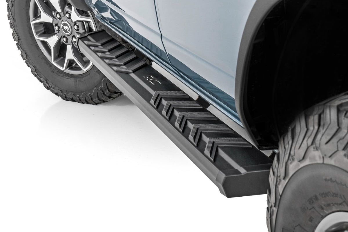 Rough Country BA2 Running Boards Side Step Bars | 4-Door | Ford Bronco 4WD (2021-2026)
