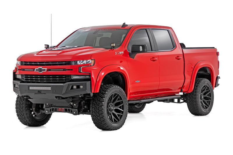 Rough Country OV2 Running Boards Side Step Bars | Crew Cab | Chevy/GMC 1500/2500HD (19-26)