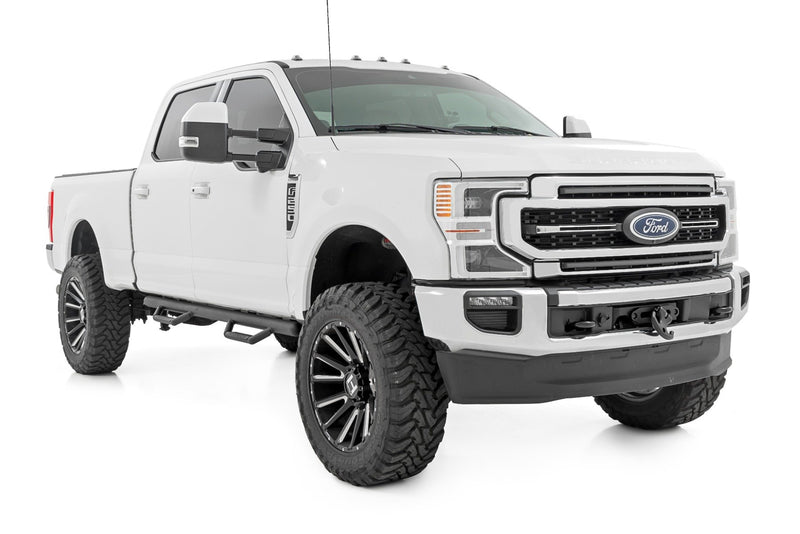 Rough Country Nerf Steps Cab Length | Crew | Ford F-150/Lightning/F-250/F-350/Raptor (15-26)