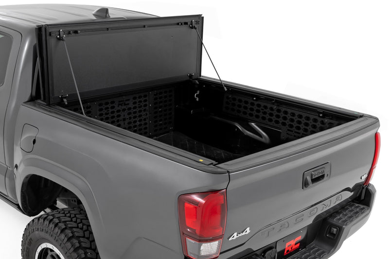 Rough Country Hard Tri-Fold Flip Up Bed Cover | Toyota Tacoma 2WD/4WD (16-23)