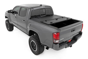 Rough Country Hard Tri-Fold Flip Up Bed Cover | Toyota Tacoma (05-15)