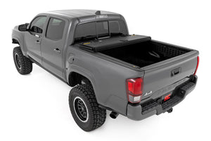 Rough Country Hard Tri-Fold Flip Up Bed Cover | Toyota Tacoma (05-15)