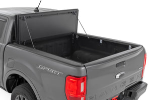 Rough Country Hard Tri-Fold Flip Up Bed Cover | Ford Ranger 2WD/4WD (19-23)