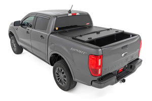 Rough Country Hard Tri-Fold Flip Up Bed Cover | Ford Ranger 2WD/4WD (19-23)