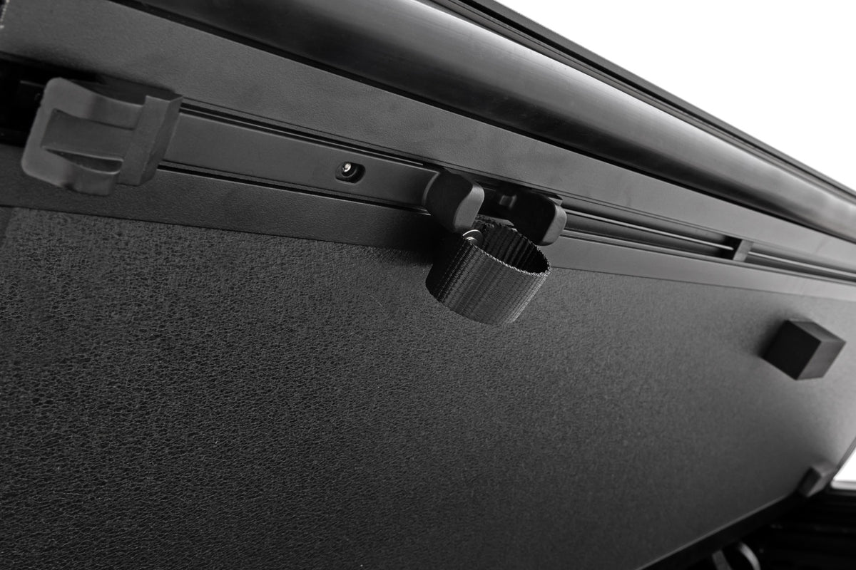 Rough Country Hard Tri-Fold Flip Up Bed Cover 5' Bed | Jeep Gladiator JT 4WD (2020-2026)