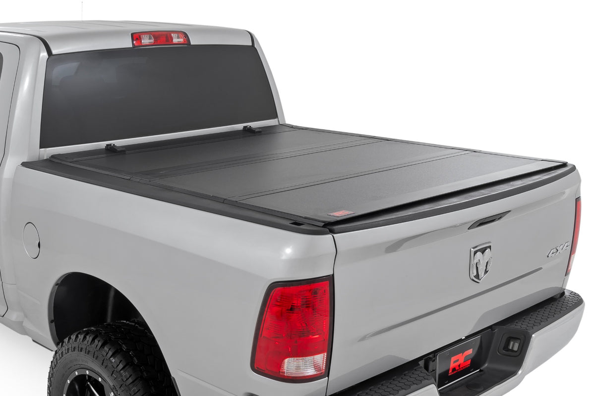 Rough Country Hard Tri-Fold Flip Up Bed Cover 6'4