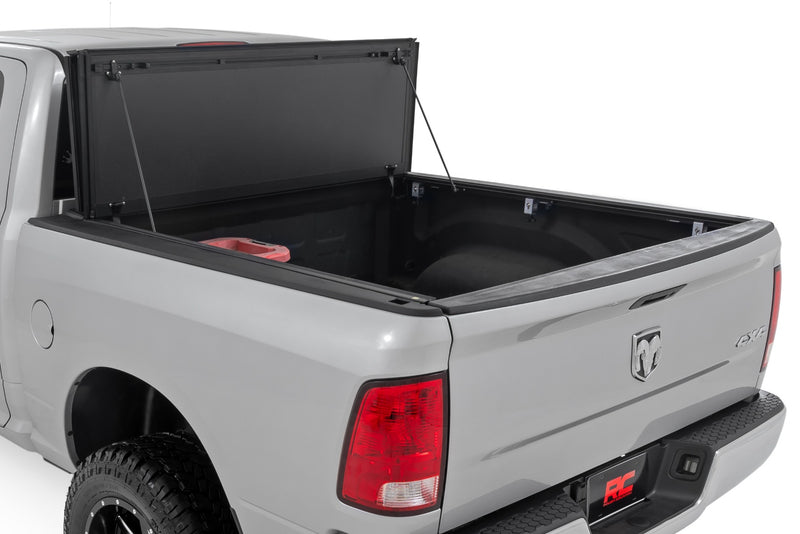 Rough Country Hard Tri-Fold Flip Up Bed Cover 6'4