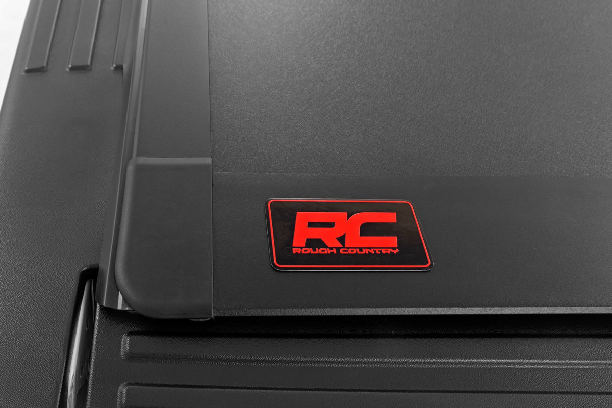 Rough Country Hard Tri-Fold Flip Up Bed Cover | Ford F-150 2WD/4WD (04-14)