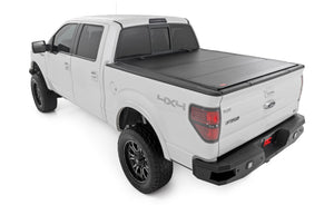 Rough Country Hard Tri-Fold Flip Up Bed Cover | Ford F-150 2WD/4WD (04-14)