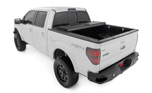 Rough Country Hard Tri-Fold Flip Up Bed Cover | Ford F-150 2WD/4WD (04-14)