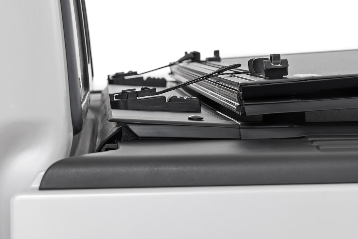 Rough Country Hard Tri-Fold Flip Up Bed Cover | Ford F-150 2WD/4WD (04-14)