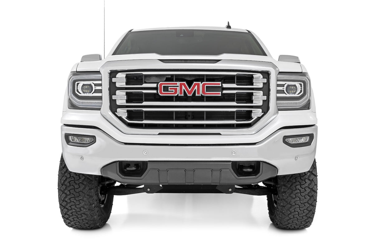 Rough Country 7 Inch Stamped Steel LCA Lift Kit Forged UCA | Bracket | Chevy/GMC 1500 (16-18)
