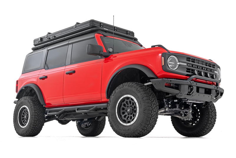 Rough Country Nerf Steps Wheel to Wheel | 4 Door | Ford Bronco 4WD (2021-2026)