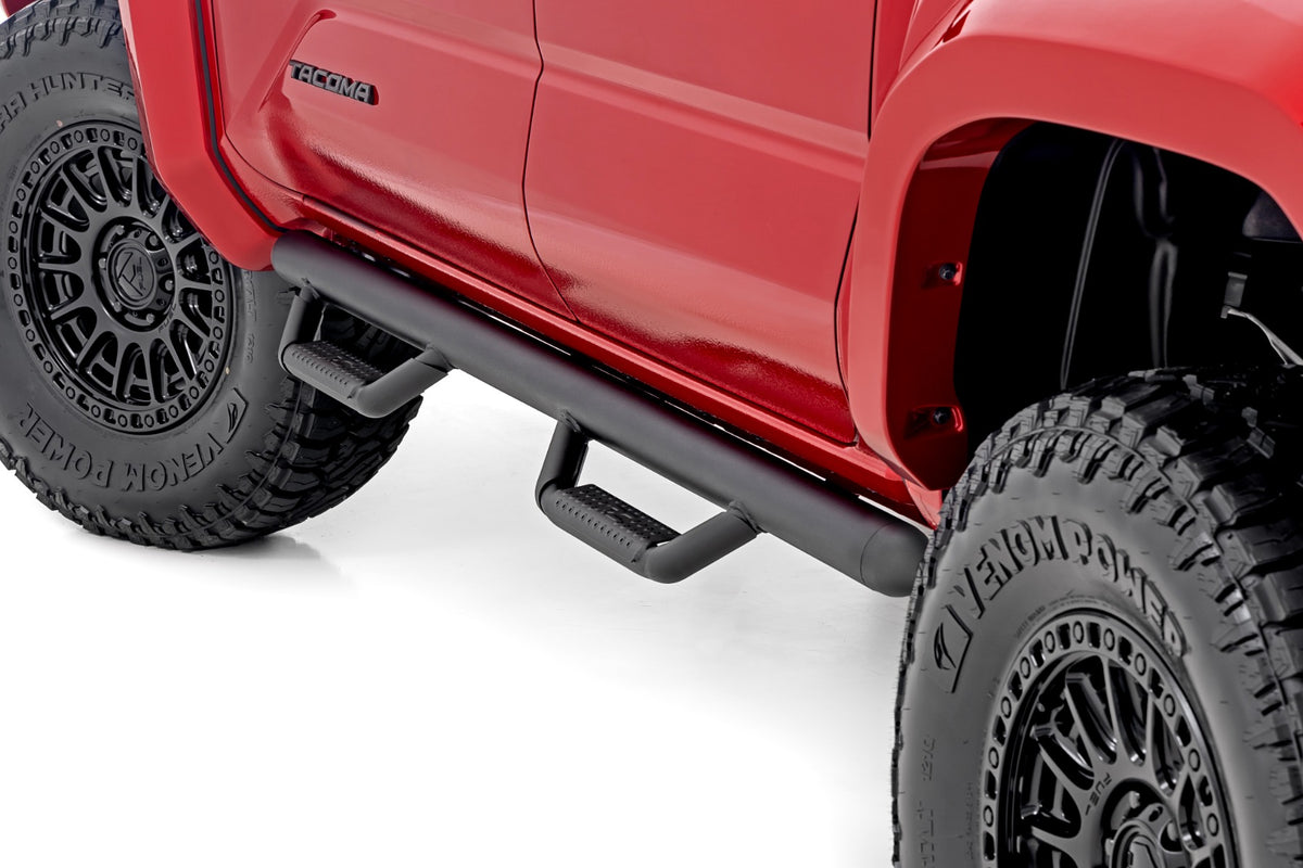 Rough Country Nerf Steps Cab Length | Double Cab | Toyota Tacoma 2WD/4WD (2024-2026)