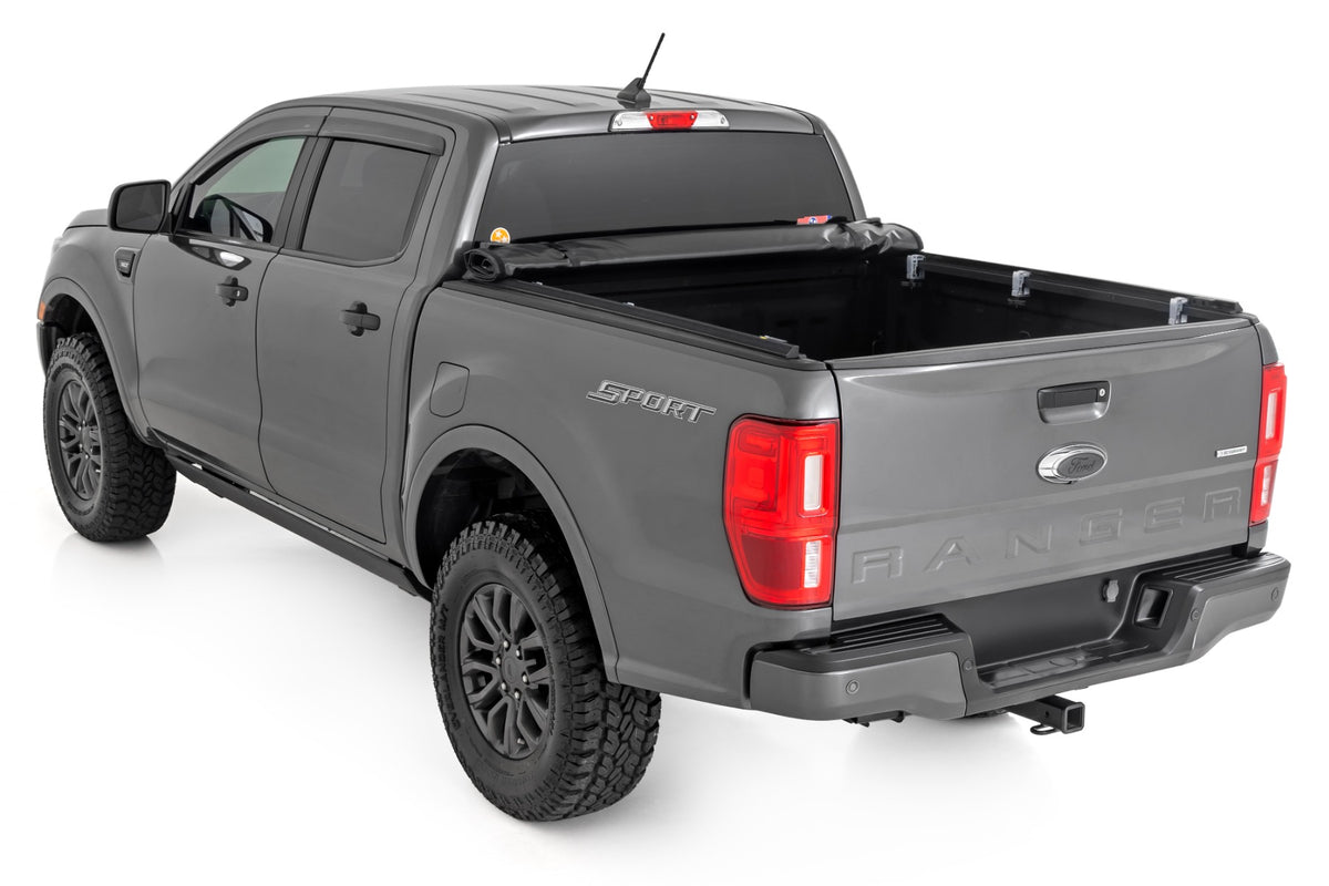 Rough Country Soft Roll Up Bed Cover 5' Bed | Ford Ranger 2WD/4WD (2019-2023)
