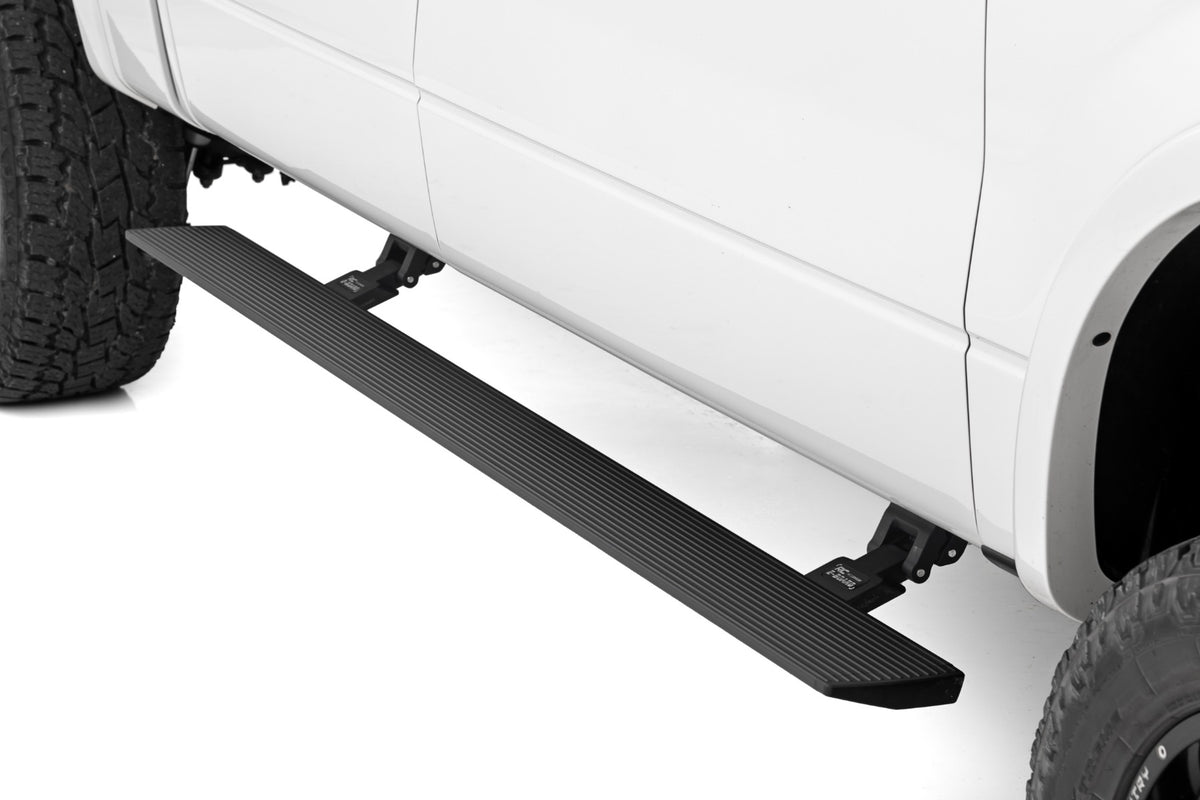 Rough Country Power Running Boards Dual Electric Motor | Crew Cab | Ford F-150 (09-14)
