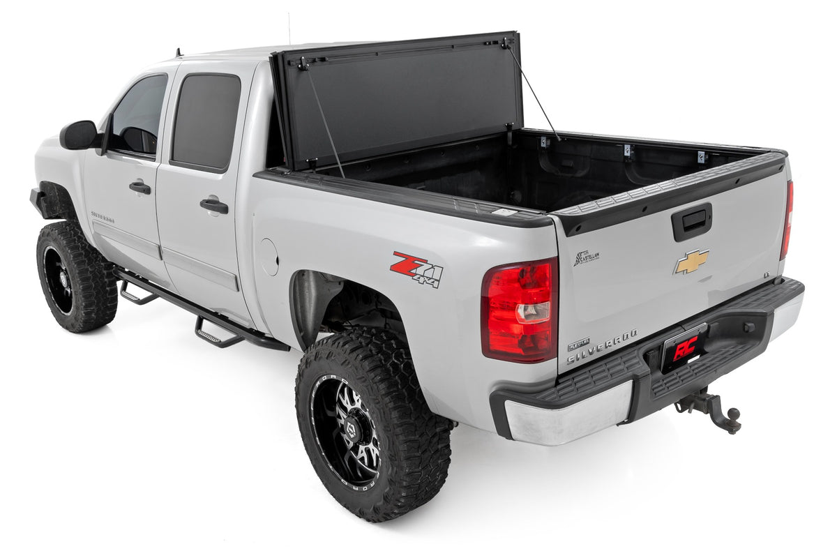 Rough Country Hard Tri-Fold Flip Up Cover | Chevy/GMC 1500 (07-13)