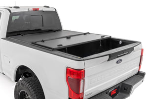 Rough Country Hard Tri-Fold Flip Up Bed Cover 6'10