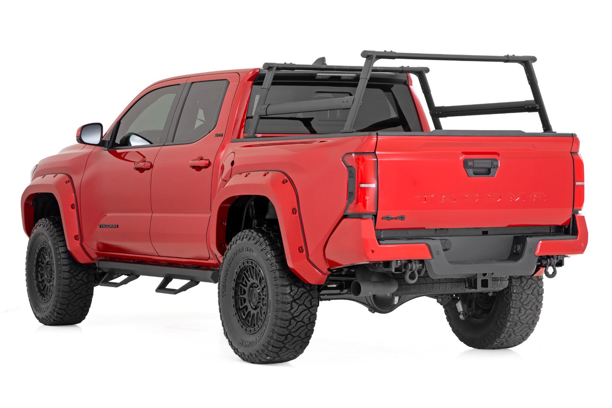 Rough Country SRL2 Adjustable Aluminum Steps Double Cab | Toyota Tacoma 2WD/4WD (24-26)