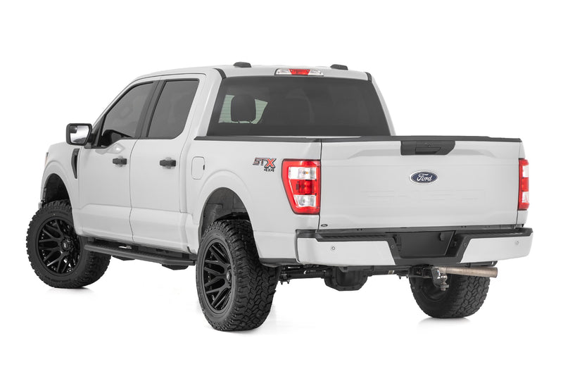 Rough Country OV2 Running Boards Side Step Bars | Crew Cab | Ford F-150/Lightning/F-250/F-350 (15-26)