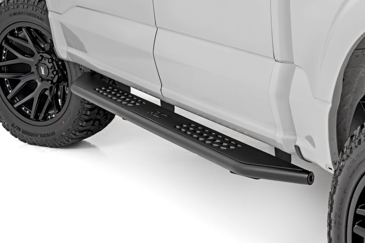 Rough Country OV2 Running Boards Side Step Bars | Crew Cab | Ford F-150/Lightning/F-250/F-350 (15-26)