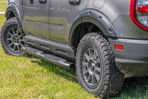 Rough Country Oval Nerf Steps Black | Ford Bronco Sport 4WD (2021-2026)